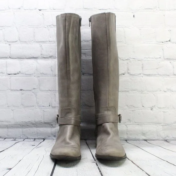 Sperry Gray Leather Ankle Boots - Picture 4 of 9